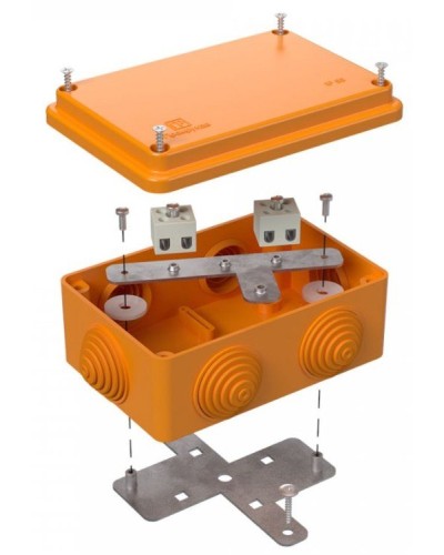 Коробка огнестойкая 120х80х50 (40-0340-FR2.5-4). Коробка огнестойкая для открытой установки. Промрукав в Химках