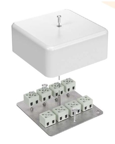 Коробка огнестойкая 103х103х45 для кабель-канала (40-0470-FR6.0-6). Коробка огнестойкая для кабель-канала. Промрукав в Химках