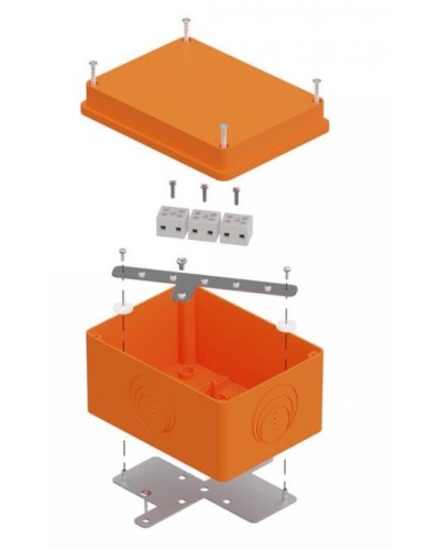 Коробка огнестойкая 150х110х90 E15-E120 для о/п (40-0351-FR1.5-6). Коробка огнестойкая для открытой установки. Промрукав в Химках