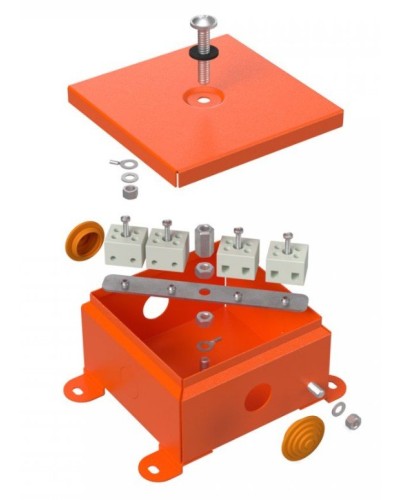 Коробка металлическая огнестойкая 110х110х65 (70-0360-FR2.5-4). Коробка металлическая огнестойкая. Промрукав в Химках