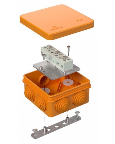 Коробка огнестойкая 80х80х40 (40-0210-FR1.5-6). Коробка огнестойкая для открытой установки. Промрукав в Химках