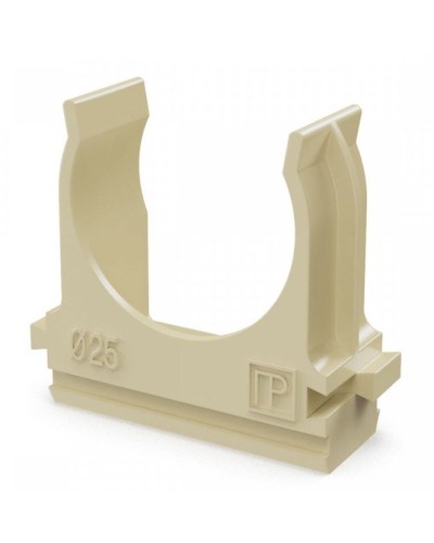 Крепёж-клипса для труб АБС-пластик сосна D25 (100 шт) (PR13.0050). Крепление для труб ПВХ. Промрукав в Химках