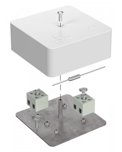 Коробка огнестойкая 75х75х30 (40-0450-FR1.5-4-П). Коробка огнестойкая для открытой установки. Промрукав в Химках