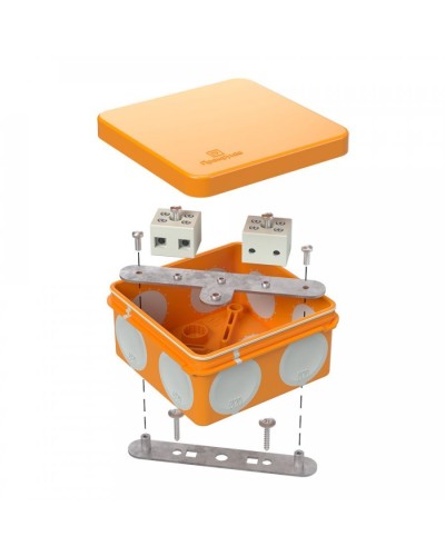 Коробка огнестойкая 80х80х40 (60-0210-FR6.0-4). Коробка огнестойкая для открытой установки. Промрукав в Химках