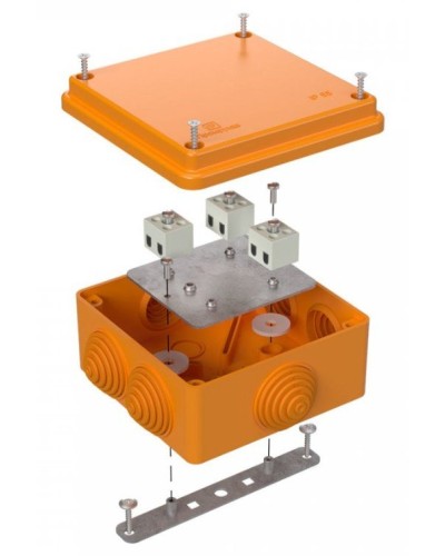 Коробка огнестойкая 100х100х50 (40-0300-FR2.5-6). Коробка огнестойкая для открытой установки. Промрукав в Химках