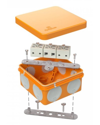 Коробка огнестойкая 60-0210-FR6.0-6 Е15-Е120 80х80х40. Коробка огнестойкая для открытой установки. Промрукав в Химках