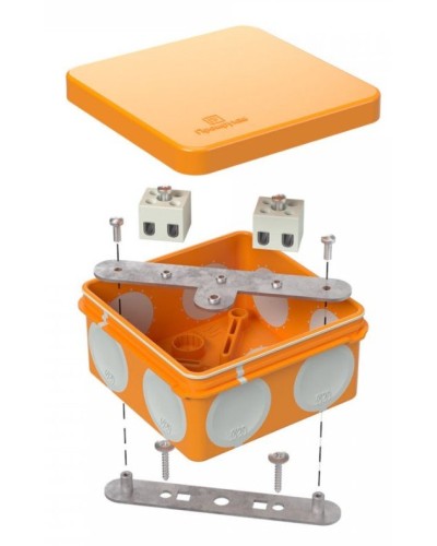 Коробка огнестойкая 80х80х40 (60-0210-FR2.5-6). Коробка огнестойкая для открытой установки. Промрукав в Химках