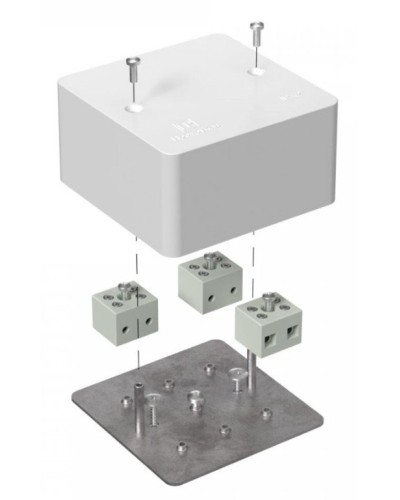 Коробка огнестойкая 103х103х45 (40-0470-FR2.5-6). Коробка огнестойкая для открытой установки. Промрукав в Химках