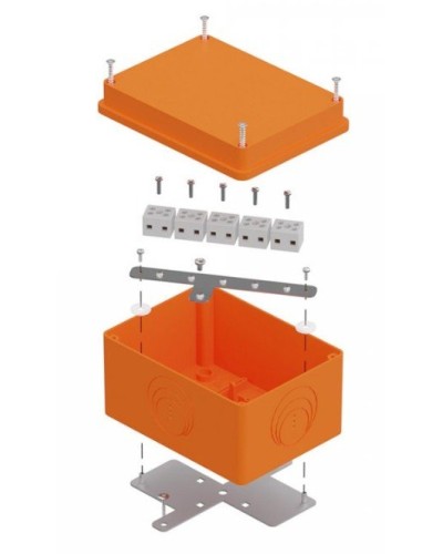 Коробка огнестойкая 150х110х90 E15-E120 для о/п (40-0351-FR2.5-10). Коробка огнестойкая для открытой установки. Промрукав в Химках
