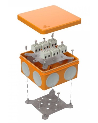 Коробка огнестойкая 60-0300-FR2.5-12 Е15-Е120 100х100х50. Коробка огнестойкая для открытой установки. Промрукав в Химках