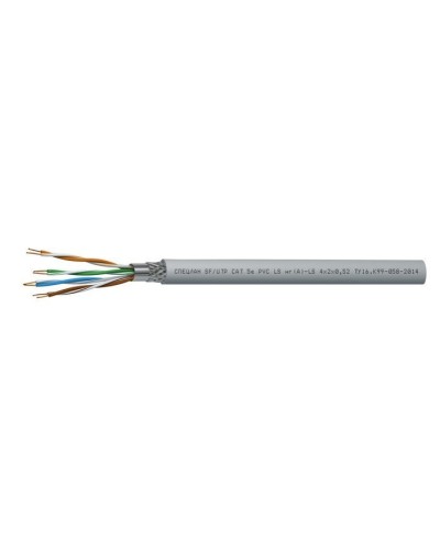 СПЕЦЛАН SF/UTP Cat 5e PVC LSнг(А)-LS 1х2х0,52. Кабель «витая пара» (LAN) для структурированных систем связи. Спецкабель в Химках